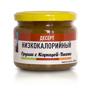 Десерт низкокалорийный Груша с корицей-Тыква