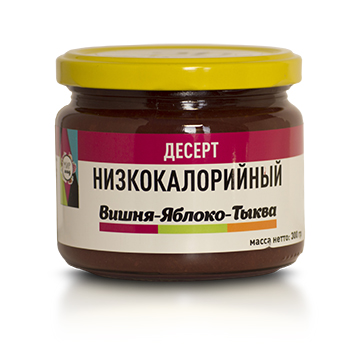 Десерт низкокалорийный Вишня-Яблоко-Тыква