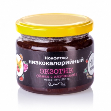 Конфитюр низкокалорийный Экзотик<br />(банан с клубникой)